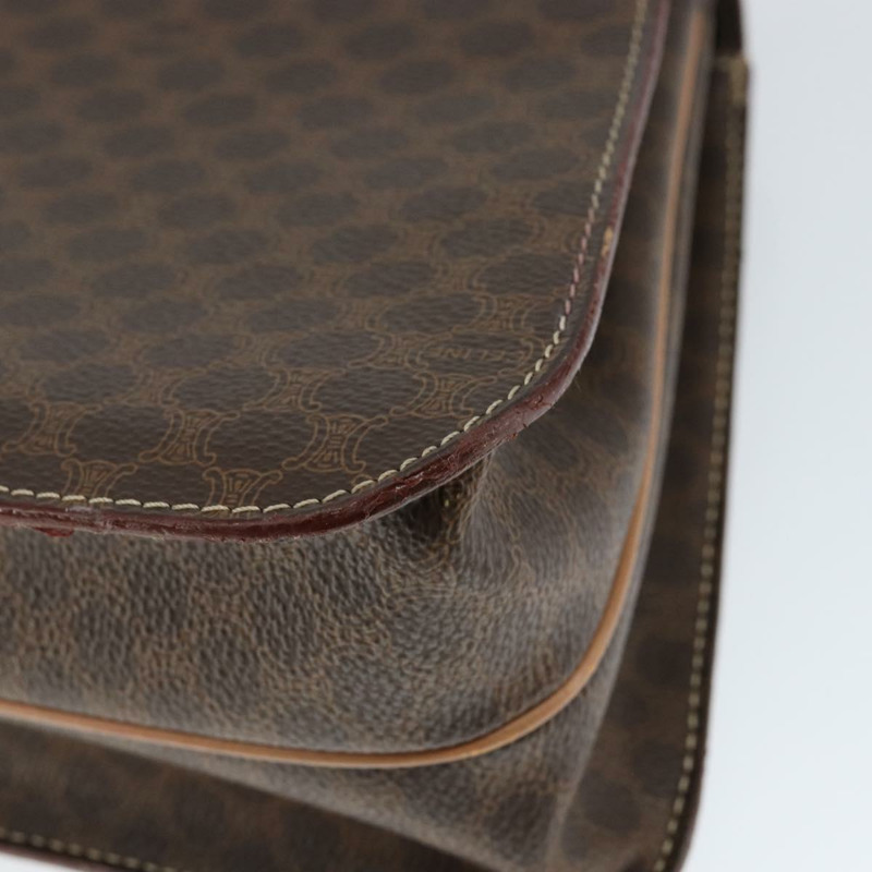 【日本直送】CELINE Circle Macadam帆布手提包 PVC皮革 棕色 金色 正品 149189-14