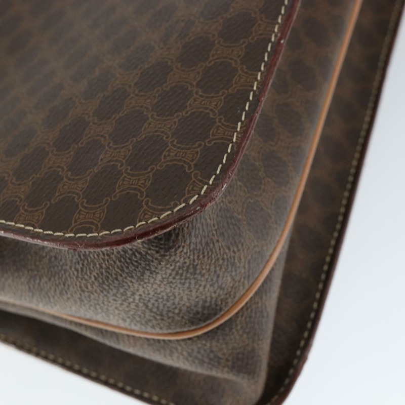 【日本直送】CELINE Circle Macadam帆布手提包 PVC皮革 棕色 金色 正品 149189-15