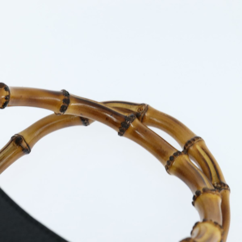 【日本直送】GUCCI 竹節手提包 皮革 黑色 金色 002 1186 0260 正品 gh1150-7