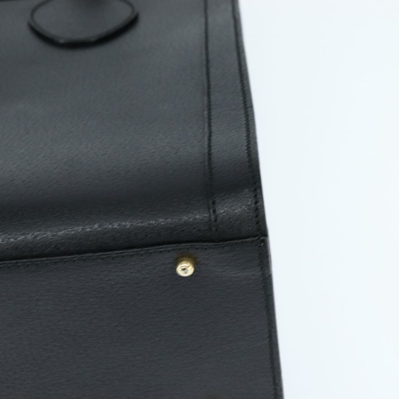 【日本直送】GUCCI 竹節手提包 皮革 黑色 金色 002 1186 0260 正品 gh1150-13