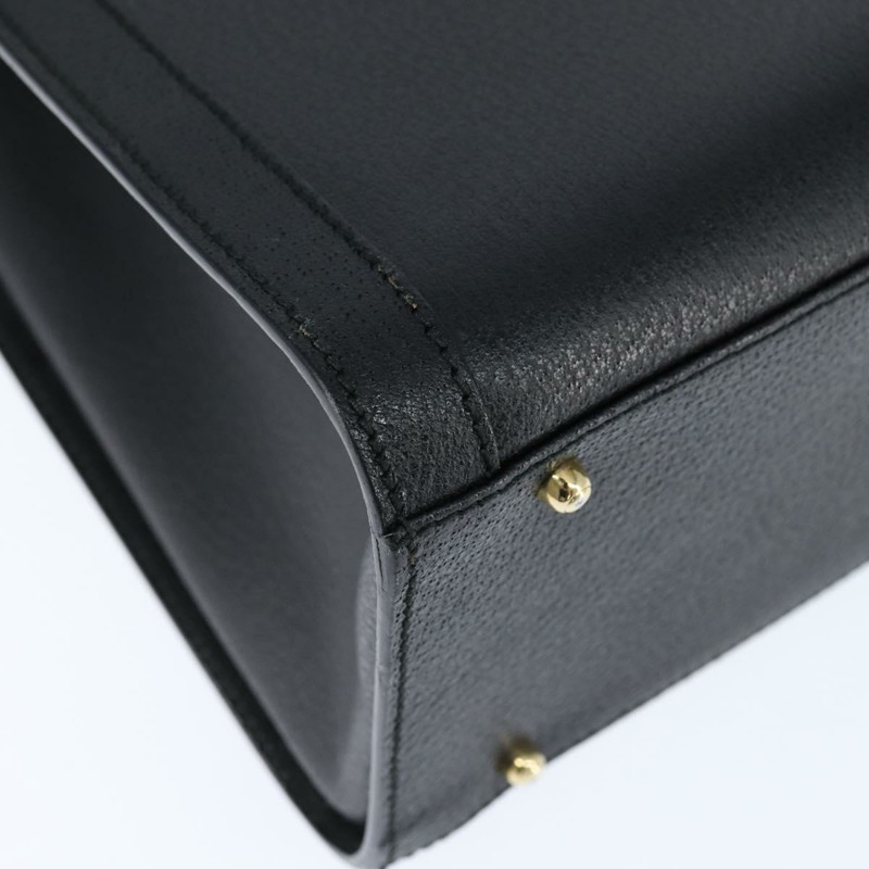 【日本直送】GUCCI 竹節手提包 皮革 黑色 金色 002 1186 0260 正品 gh1150-14