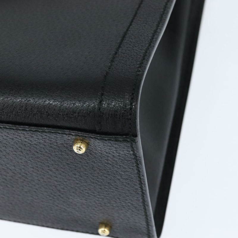 【日本直送】GUCCI 竹節手提包 皮革 黑色 金色 002 1186 0260 正品 gh1150-15