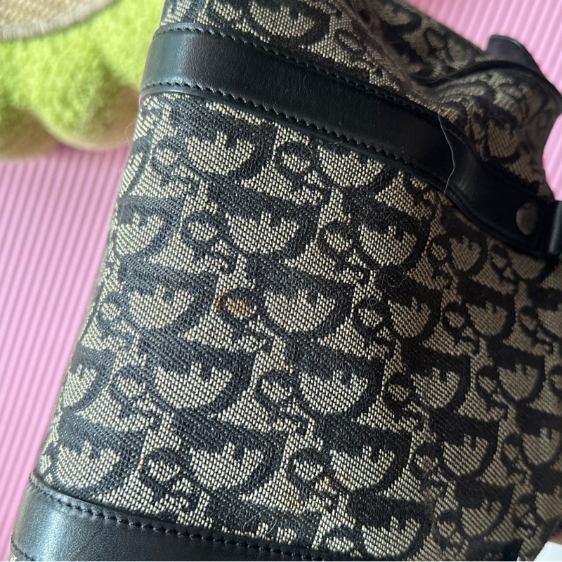 Dior 老花波士頓包 銀色 vintage-6