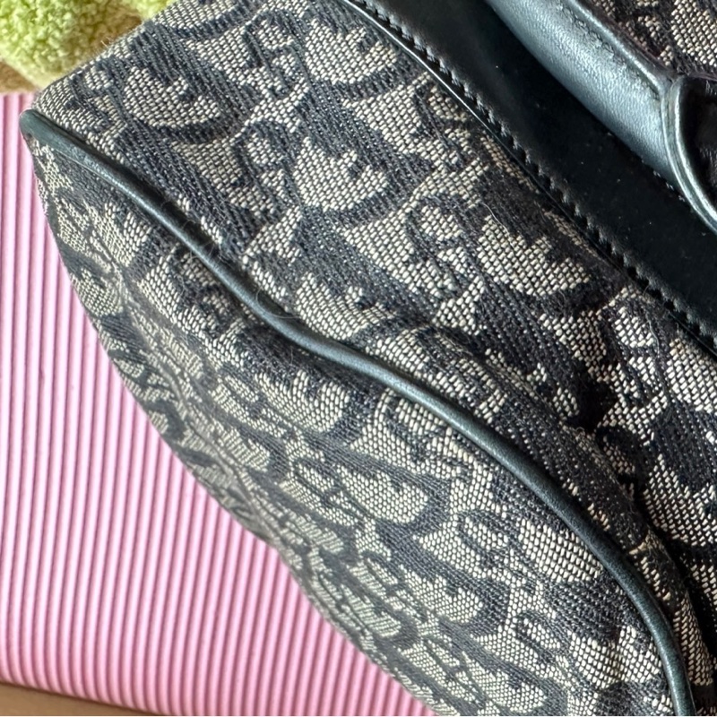 Dior 老花波士頓包 銀色 vintage-17