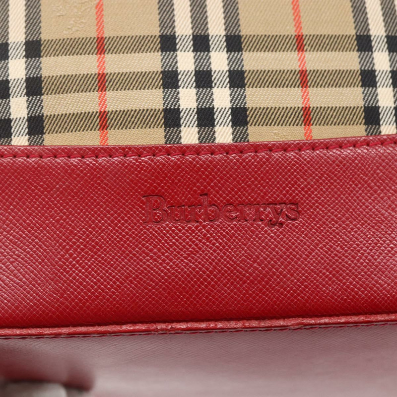 【日本直送】Burberrys Nova 格紋帆布手提包 米色 金色 正品 149150-16