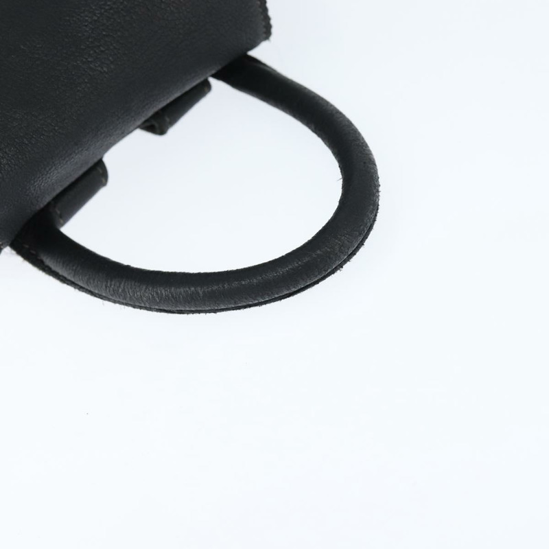 【日本直送】FENDI 黑色金色皮革雙肩包，貨號 149132-6