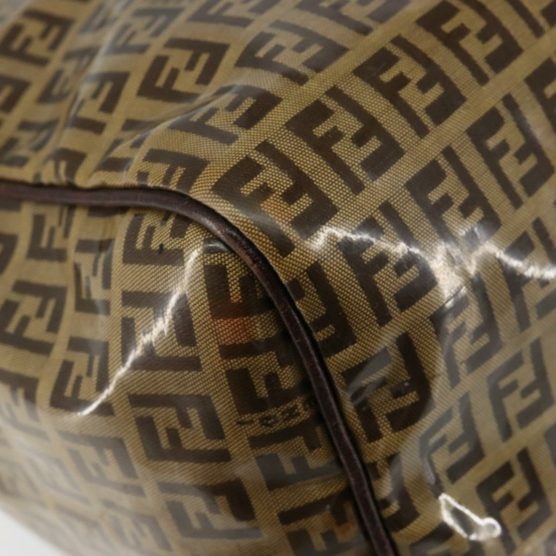 【日本直送】FENDI Zucchino帆布手提包 米色 金色 正品 150075-8