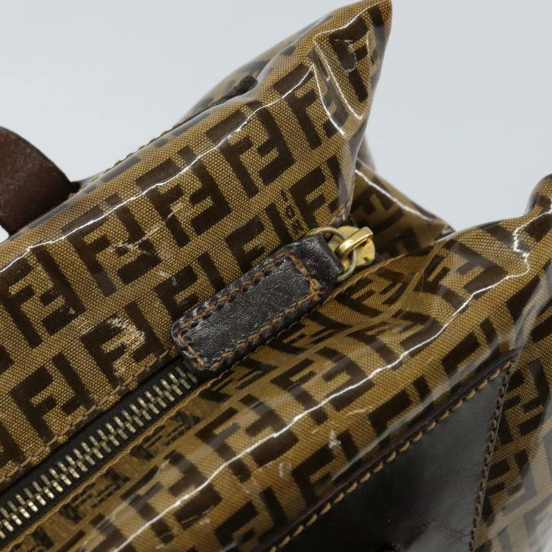 【日本直送】FENDI Zucchino帆布手提包 米色 金色 正品 150075-9