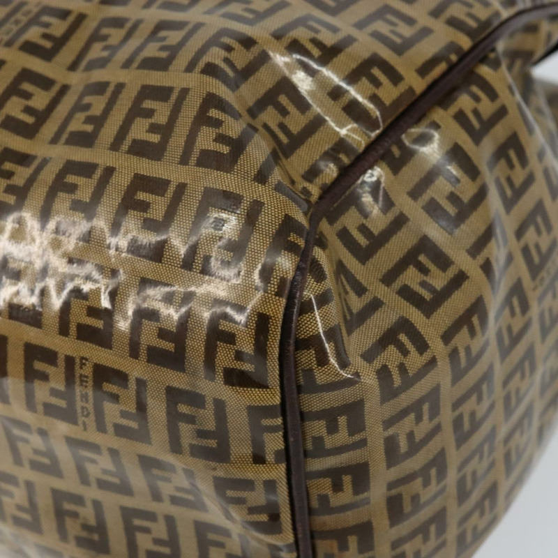 【日本直送】FENDI Zucchino帆布手提包 米色 金色 正品 150075-13