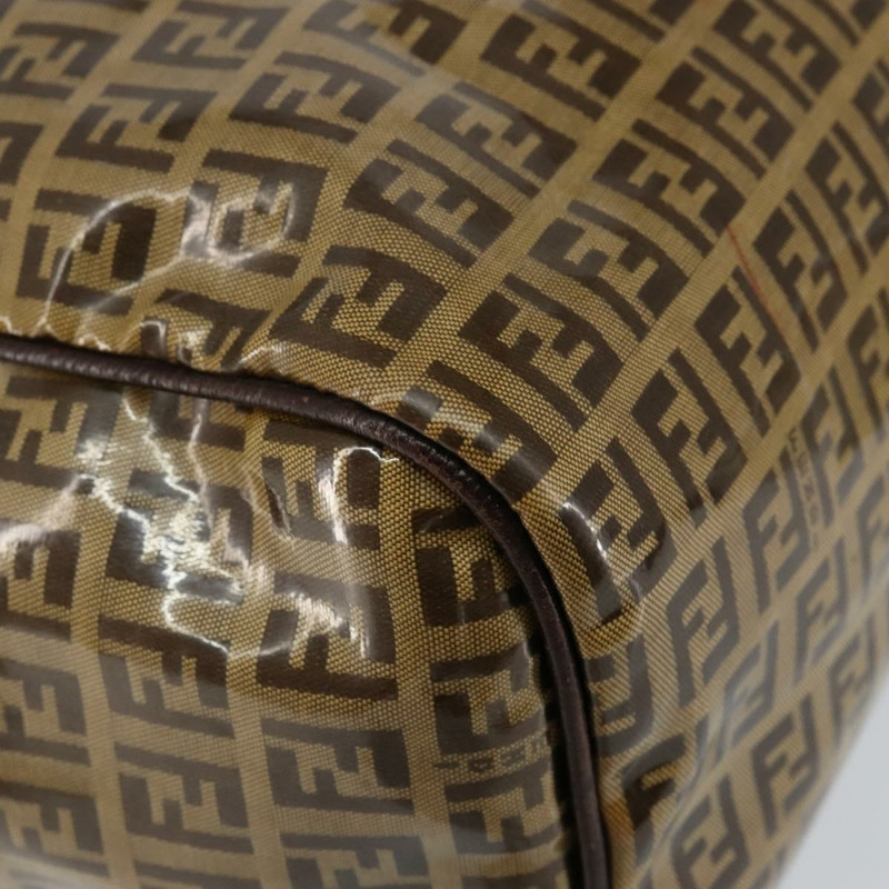 【日本直送】FENDI Zucchino帆布手提包 米色 金色 正品 150075-14