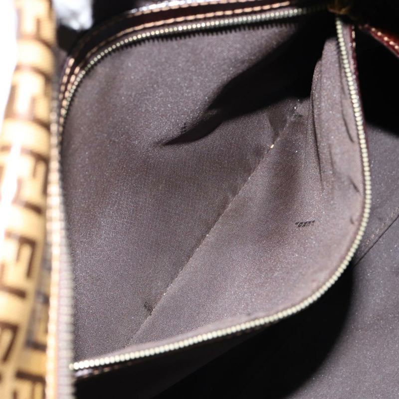 【日本直送】FENDI Zucchino帆布手提包 米色 金色 正品 150075-19