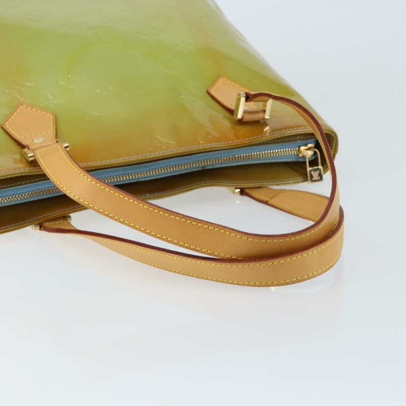 【日本直送】路易威登 Monogram Vernis Houston 手提包 淺藍色 M91005 LV 正品 150110-6