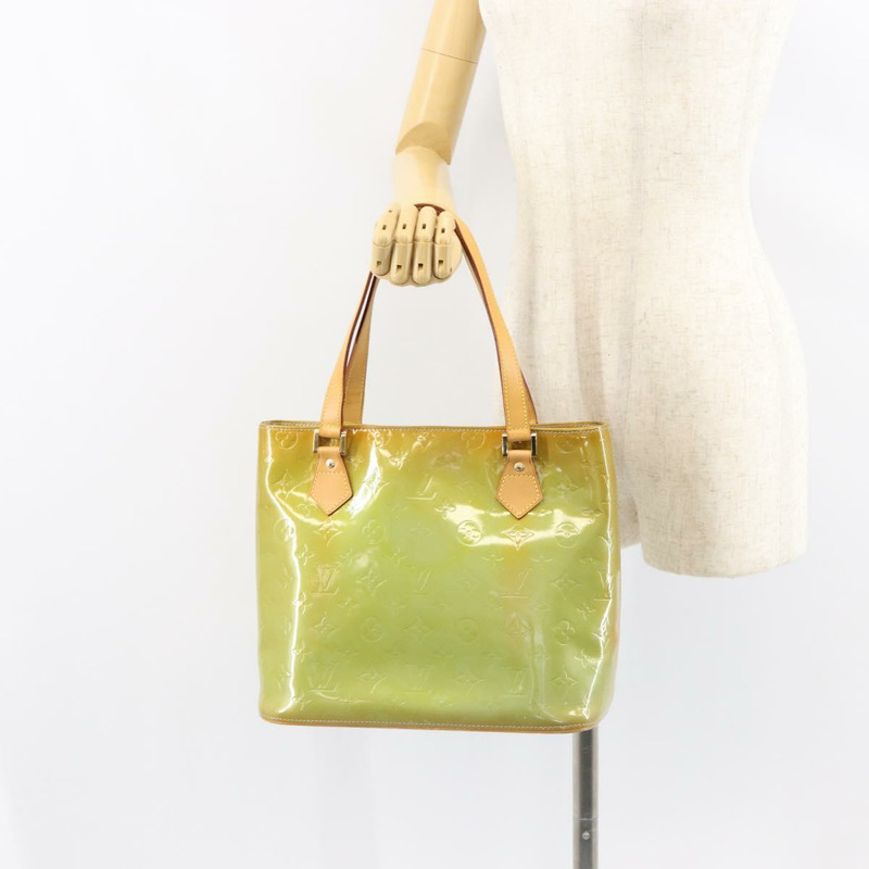 【日本直送】路易威登 Monogram Vernis Houston 手提包 淺藍色 M91005 LV 正品 150110-24