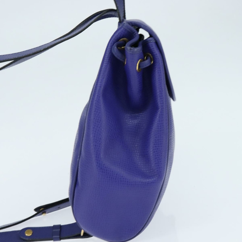 【日本直送】Christian Dior 皮革肩背包 藍色 金色 正品 150068-3