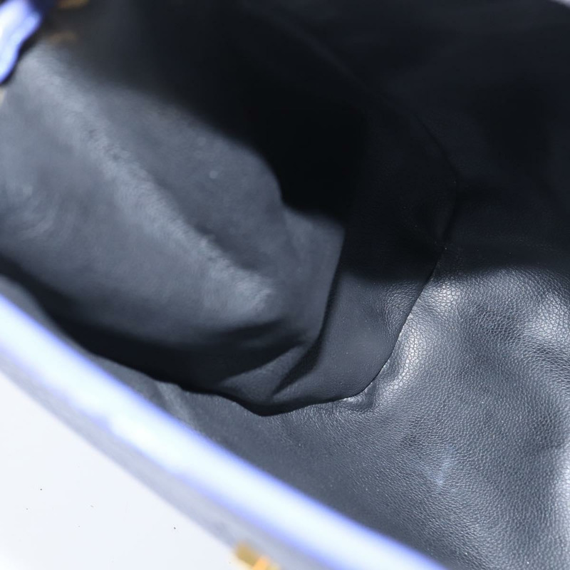 【日本直送】Christian Dior 皮革肩背包 藍色 金色 正品 150068-19