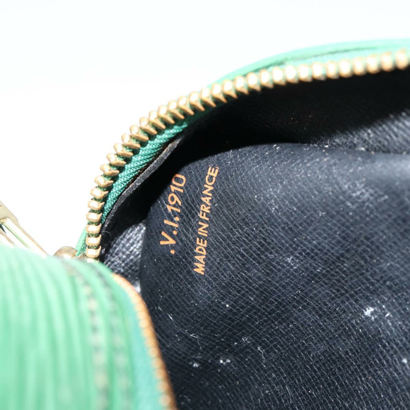 【日本直送】路易威登 Epi Jeune Fille MM 單肩包綠色 M52154 LV 正品 150019-11