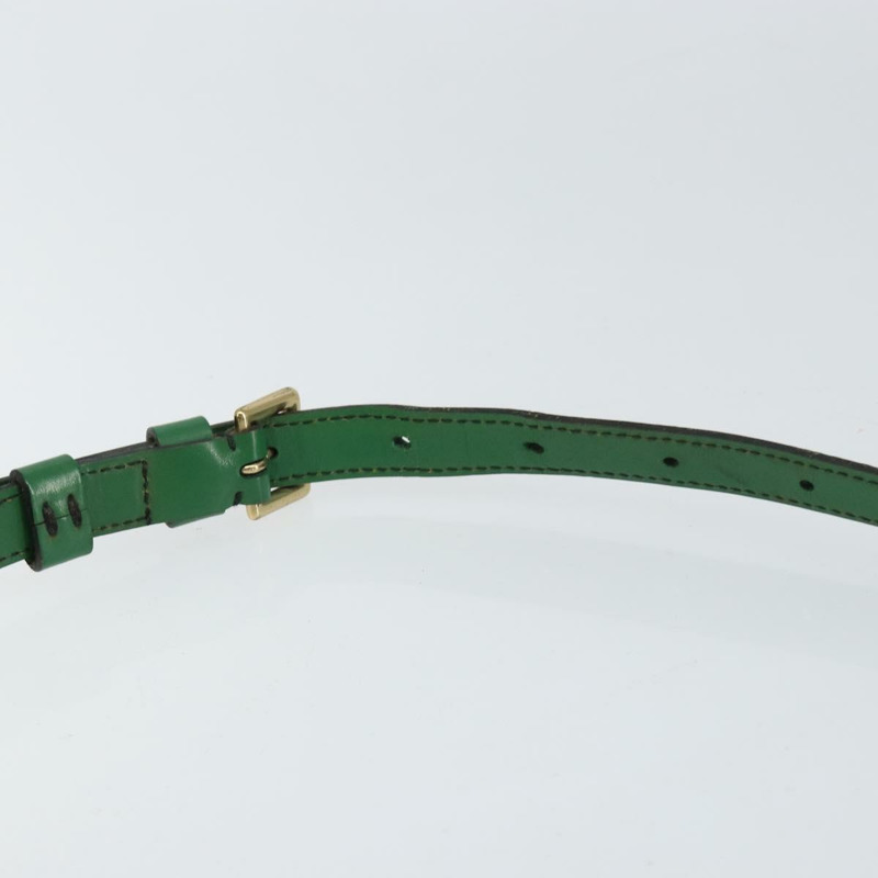 【日本直送】路易威登 Epi Jeune Fille MM 單肩包綠色 M52154 LV 正品 150019-13