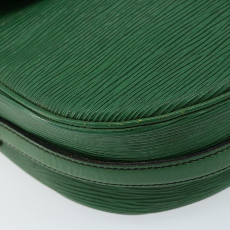 【日本直送】路易威登 Epi Jeune Fille MM 單肩包綠色 M52154 LV 正品 150019-15