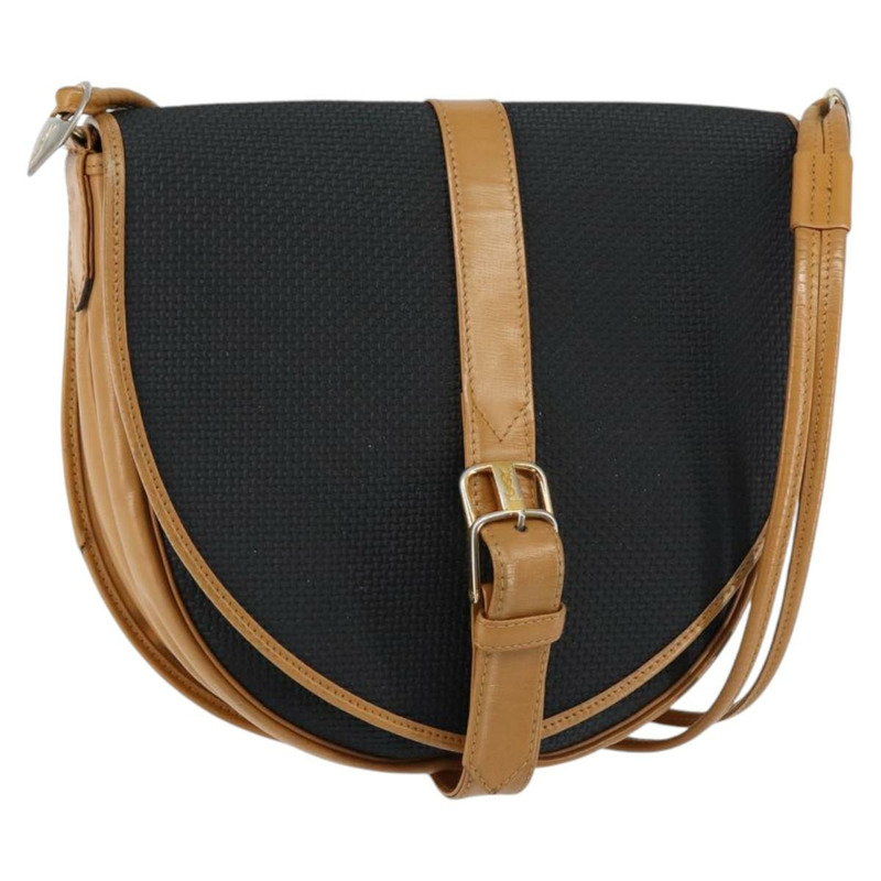 【日本直送】SAINT LAURENT 單肩包 PVC 皮革 黑色 金色 正品 150003-0