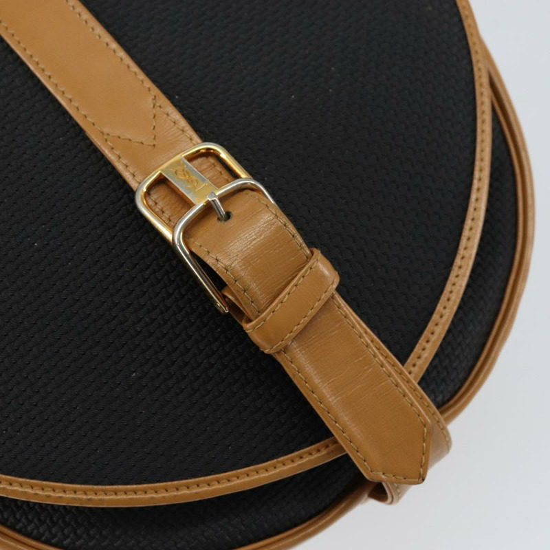 【日本直送】SAINT LAURENT 單肩包 PVC 皮革 黑色 金色 正品 150003-9