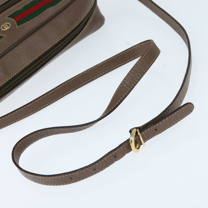 【日本直送】GUCCI GG Supreme Web Sherry Line 單肩包 PVC 米色 001 44 6472 正品 150085-6