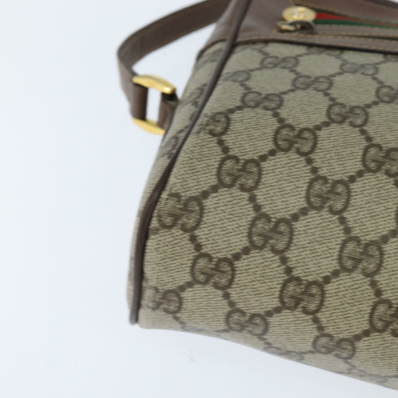 【日本直送】GUCCI GG Supreme Web Sherry Line 單肩包 PVC 米色 001 44 6472 正品 150085-8