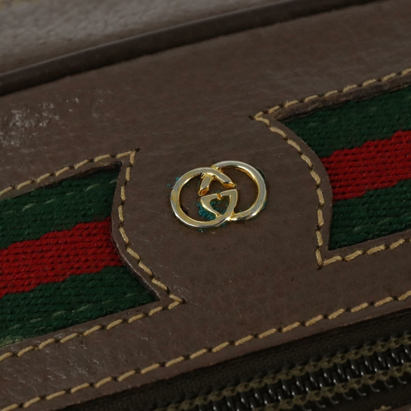 【日本直送】GUCCI GG Supreme Web Sherry Line 單肩包 PVC 米色 001 44 6472 正品 150085-16