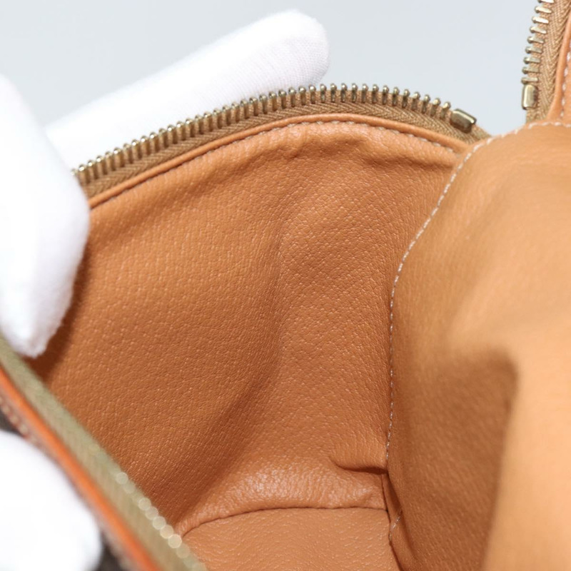 【日本直送】CELINE Macadam帆布化妝包 PVC皮革 棕色 金色 Auth 149953-20