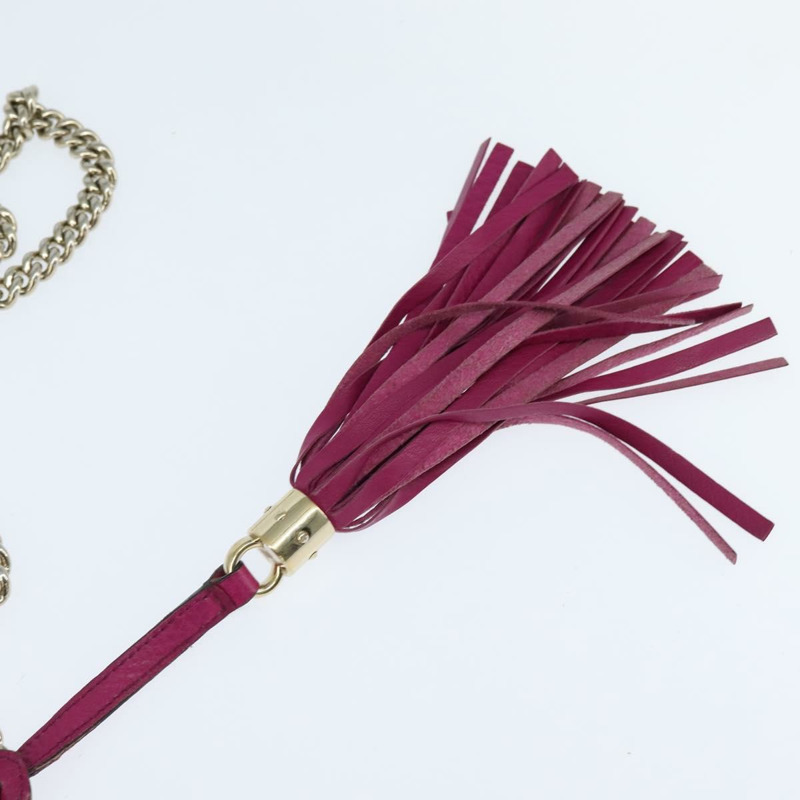 【日本直送】GUCCI Soho鏈條單肩包 皮革 粉紅色 金色 336752 正品 150086-9