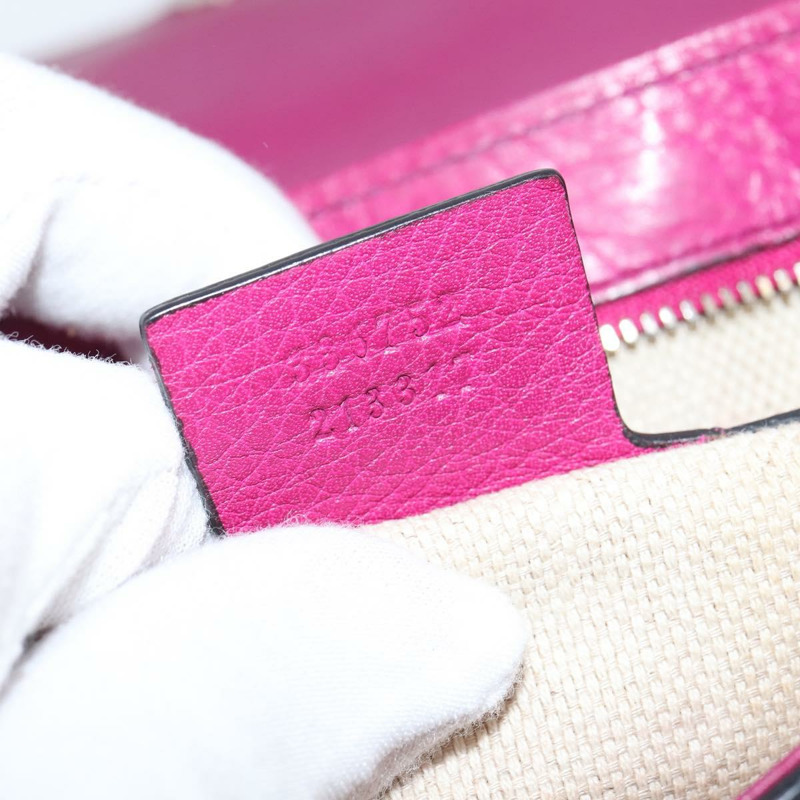 【日本直送】GUCCI Soho鏈條單肩包 皮革 粉紅色 金色 336752 正品 150086-11