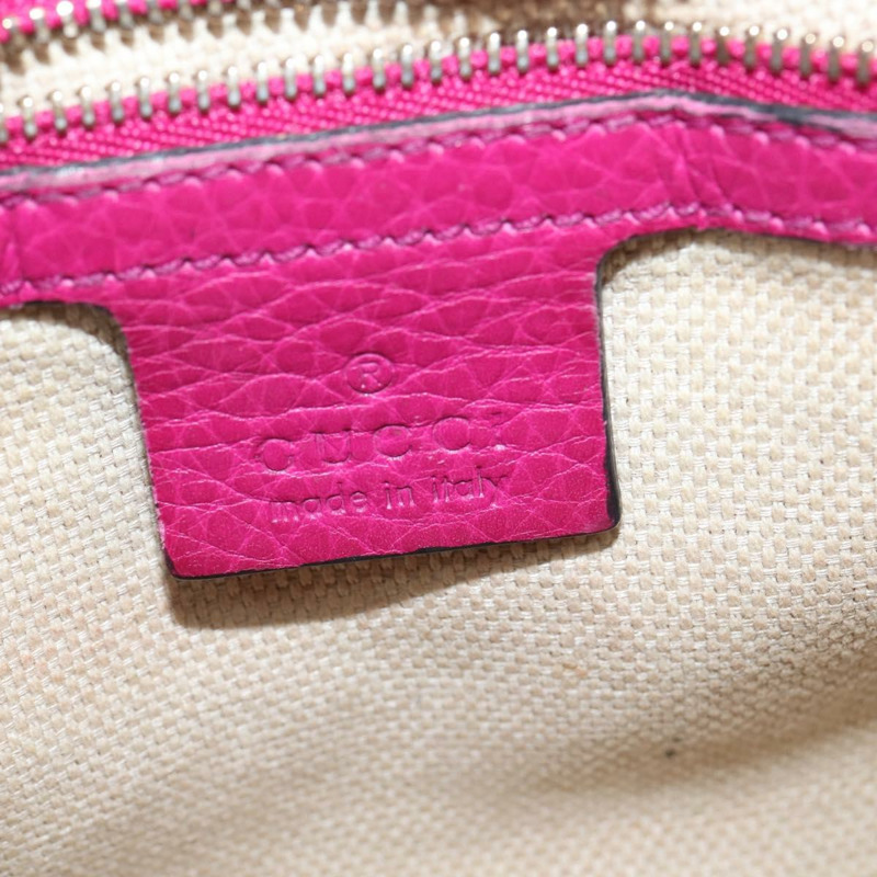 【日本直送】GUCCI Soho鏈條單肩包 皮革 粉紅色 金色 336752 正品 150086-17