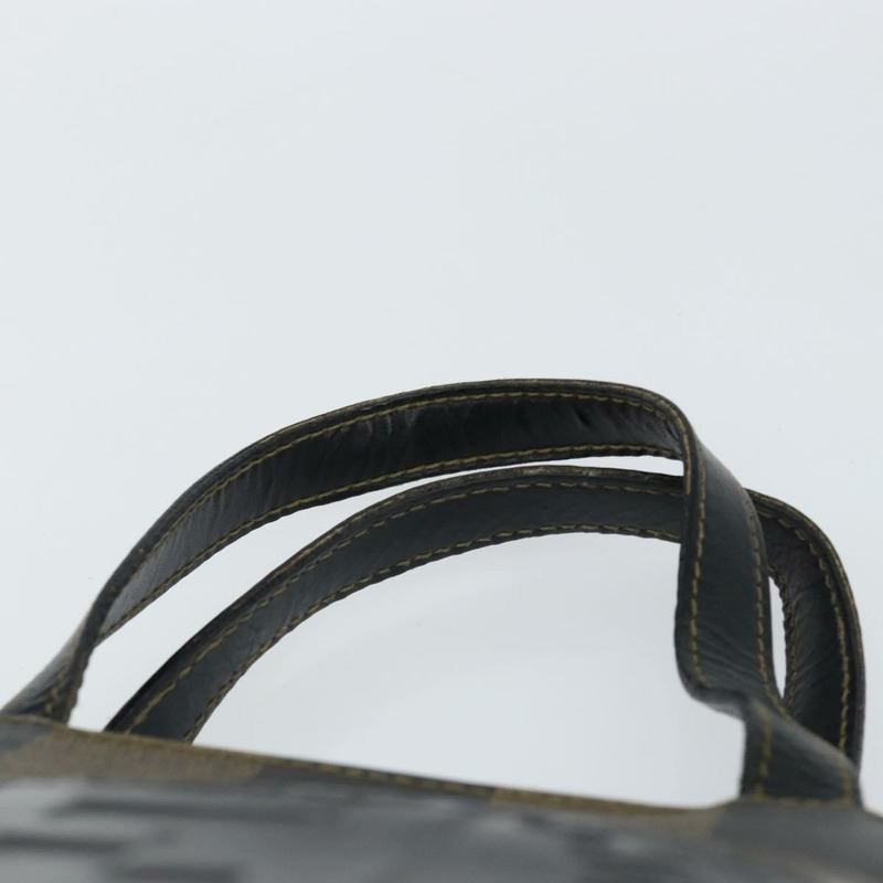 【日本直送】FENDI 胡桃色帆布手提包 PVC 黑色 棕色 金色 正品 150002-7