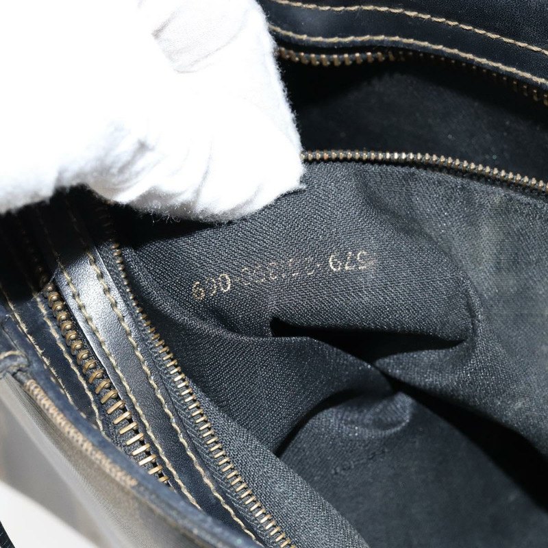 【日本直送】FENDI 胡桃色帆布手提包 PVC 黑色 棕色 金色 正品 150002-11