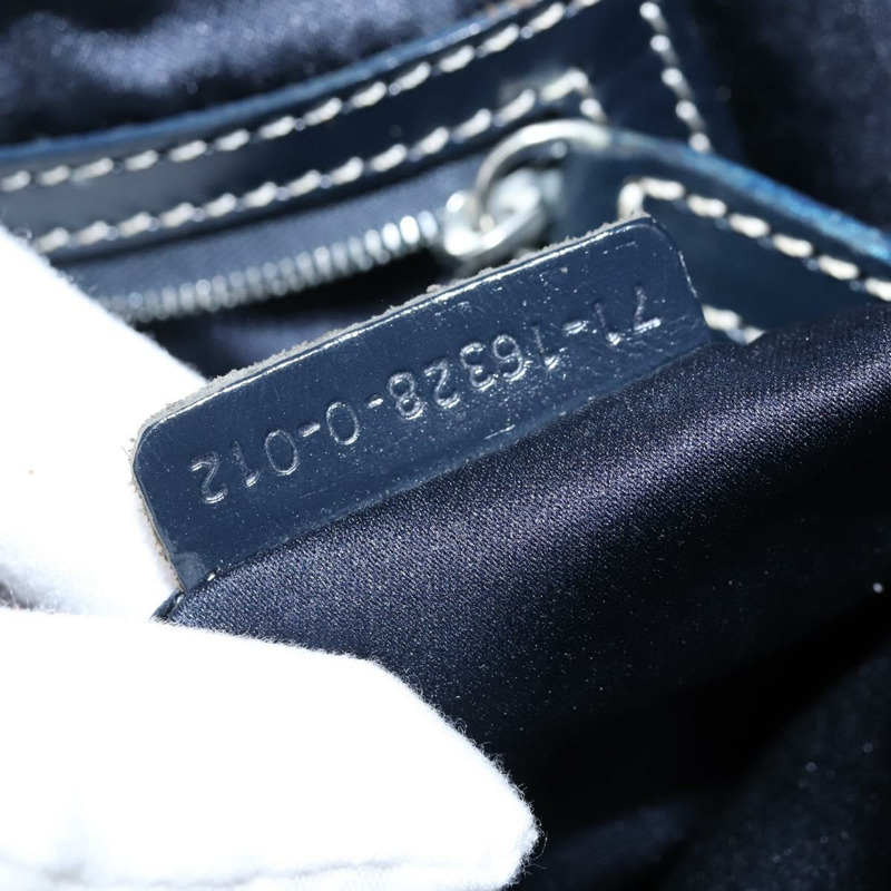 【日本直送】FENDI Zucchino帆布手提包 海軍藍 銀色 正品 150033-11