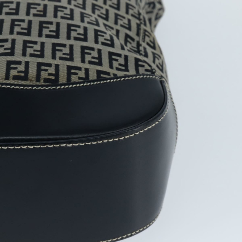 【日本直送】FENDI Zucchino帆布手提包 海軍藍 銀色 正品 150033-14