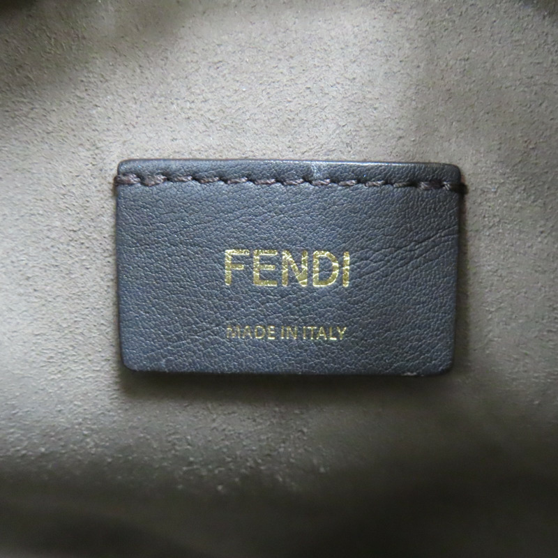 灰色 牛皮 Mon Tresor 水桶 斜背包-5