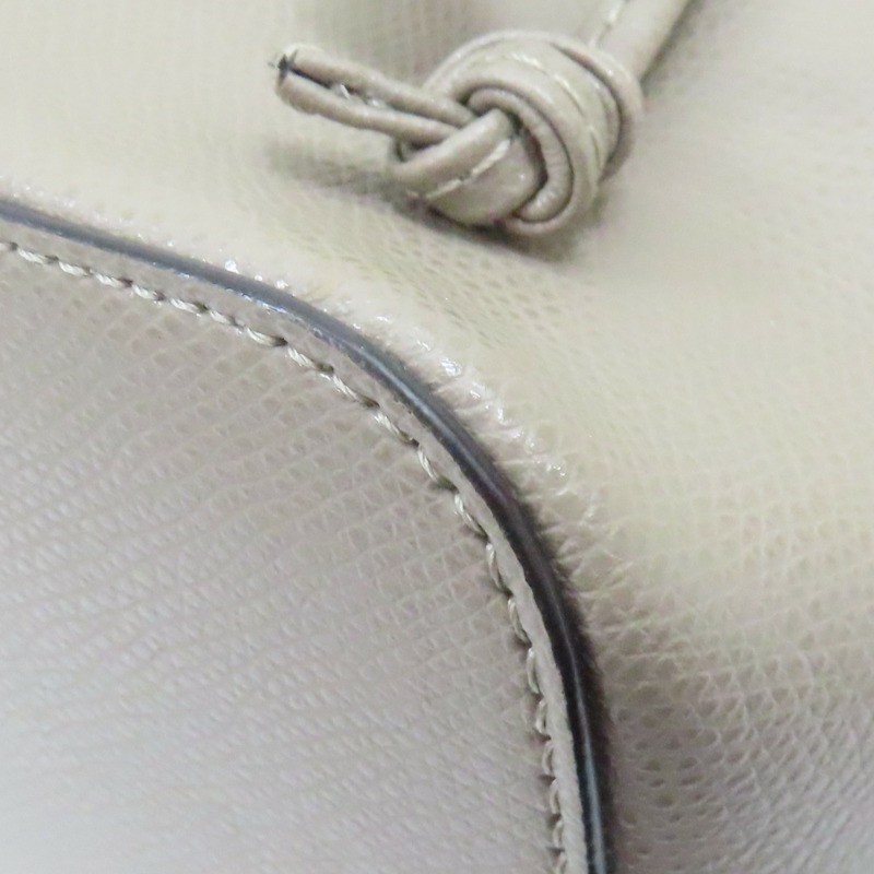 灰色 牛皮 Mon Tresor 水桶 斜背包-9