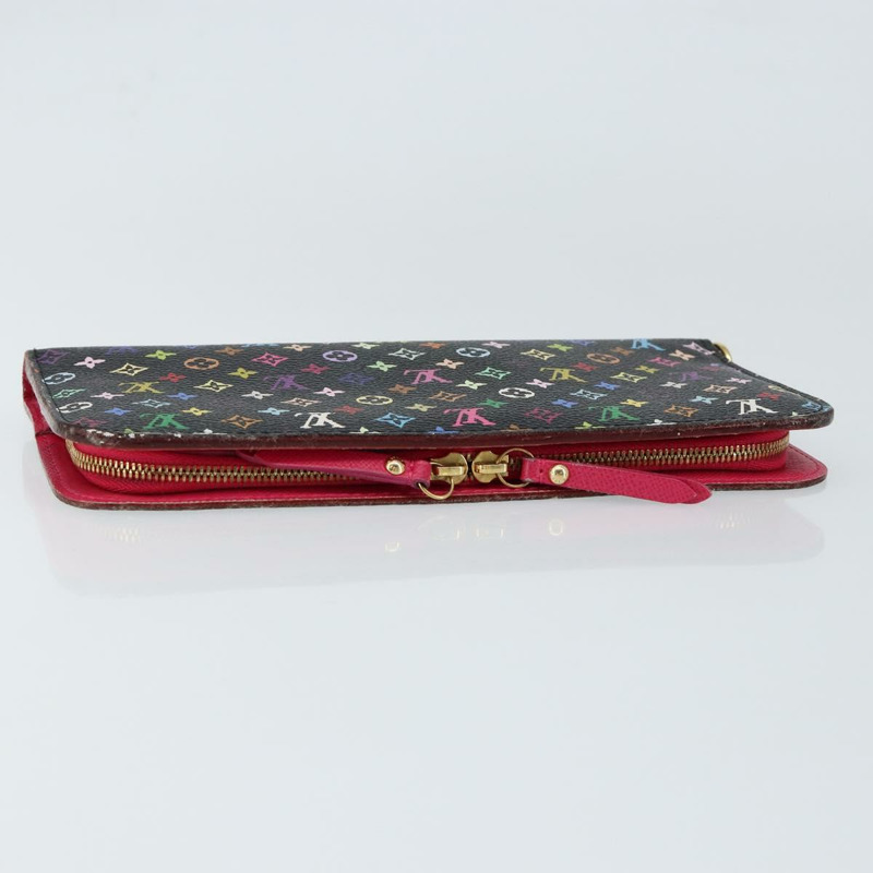 【日本直送】路易威登 Multicolor Portefeuille Insolite 皮夾 黑色 M60271 正品 150193-4