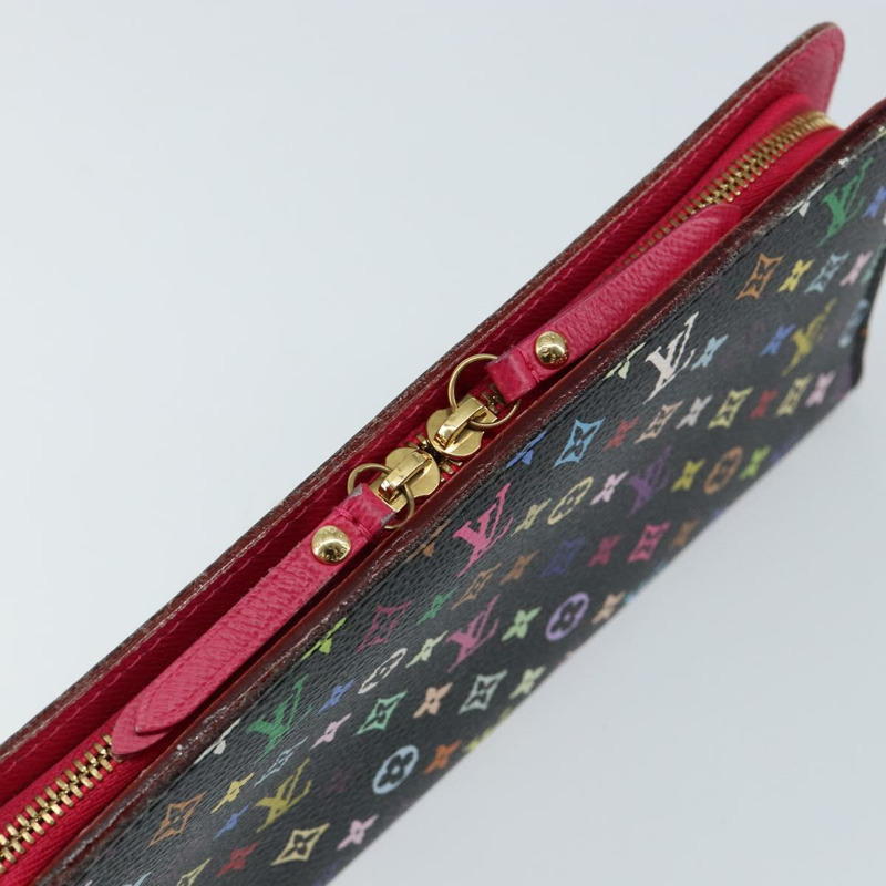 【日本直送】路易威登 Multicolor Portefeuille Insolite 皮夾 黑色 M60271 正品 150193-7