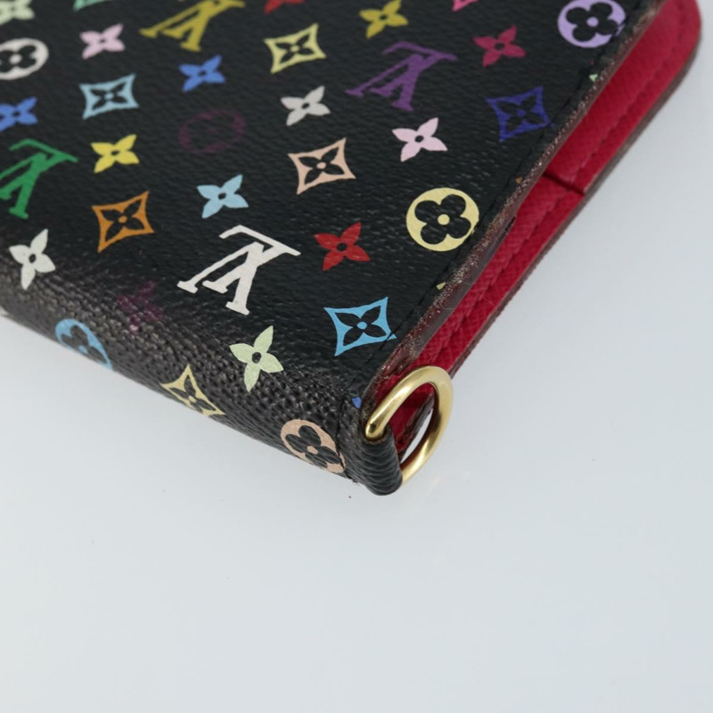 【日本直送】路易威登 Multicolor Portefeuille Insolite 皮夾 黑色 M60271 正品 150193-14