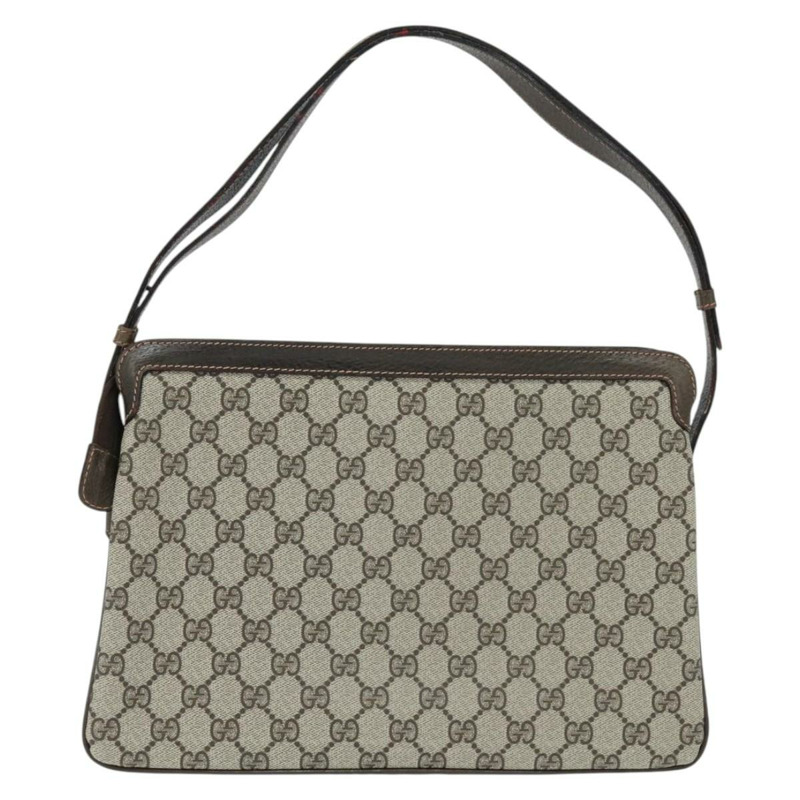 【日本直送】GUCCI GG Supreme Web Sherry Line 單肩包 PVC 米色 378 001 4085 正品 150126-1