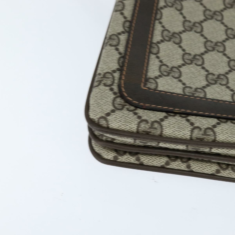 【日本直送】GUCCI GG Supreme Web Sherry Line 單肩包 PVC 米色 378 001 4085 正品 150126-8