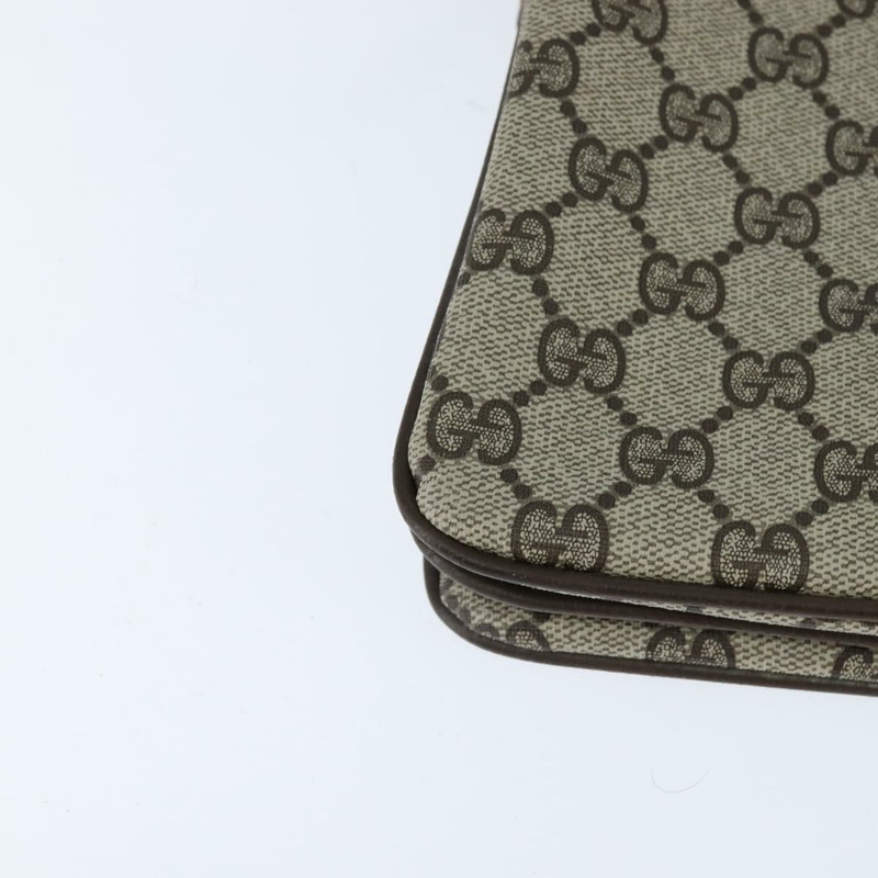 【日本直送】GUCCI GG Supreme Web Sherry Line 單肩包 PVC 米色 378 001 4085 正品 150126-14