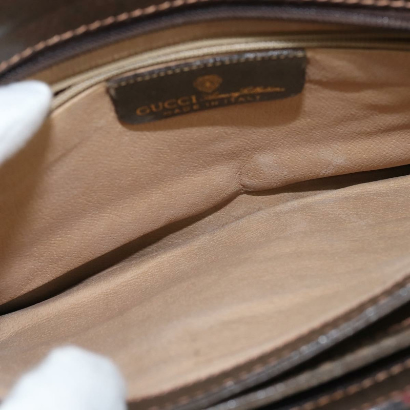 【日本直送】GUCCI GG Supreme Web Sherry Line 單肩包 PVC 米色 378 001 4085 正品 150126-20