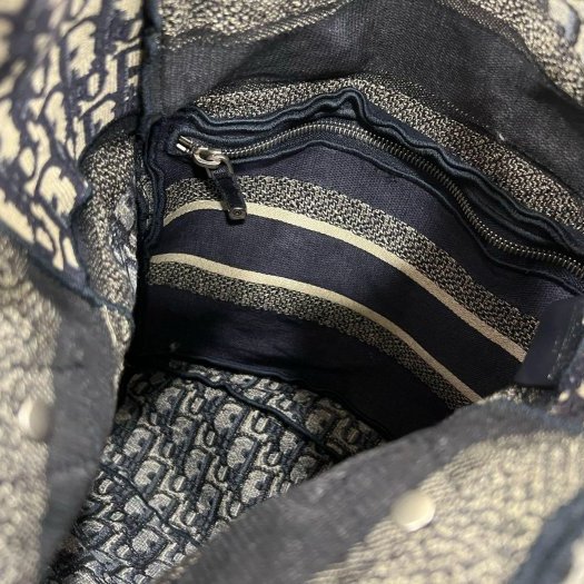 東區正精品㊣DIOR M1293VRW_M928 藍色緹花布帆布雙扣後背包斜背包 RZ6029-2