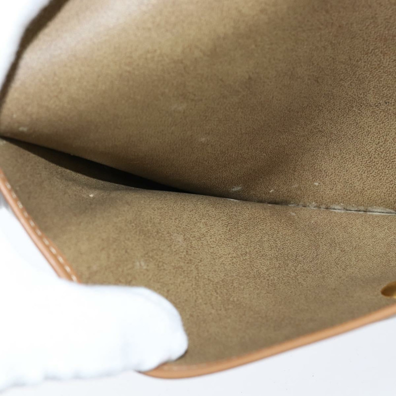 【日本直送】Christian Dior 蜂巢帆布手拿包 PVC 米色 金色 正品 bs30459-11