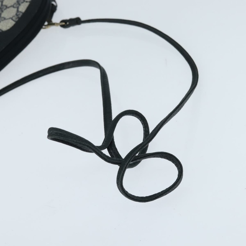 【日本直送】GUCCI GG Supreme Sherry Line 單肩包 PVC 海軍藍/金色 904 02 047 Auth bs30434-6