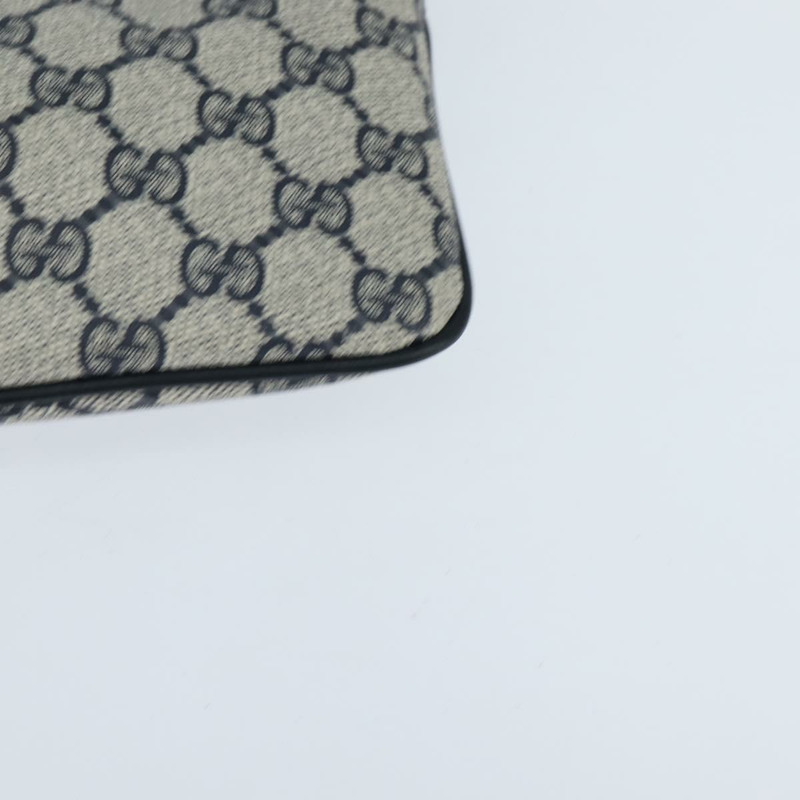 【日本直送】GUCCI GG Supreme Sherry Line 單肩包 PVC 海軍藍/金色 904 02 047 Auth bs30434-13