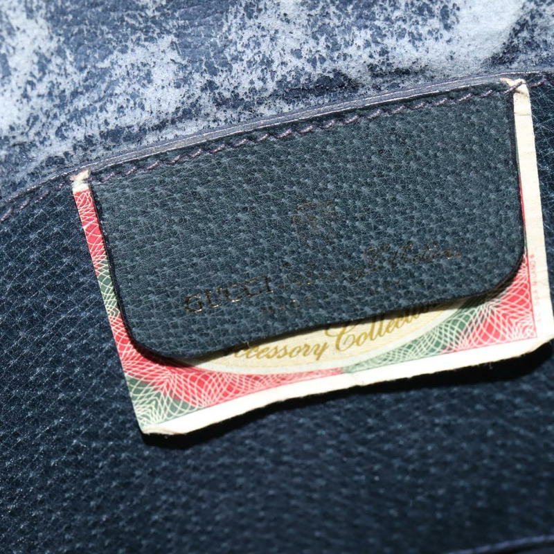 【日本直送】GUCCI GG Supreme Sherry Line 單肩包 PVC 海軍藍/金色 904 02 047 Auth bs30434-17