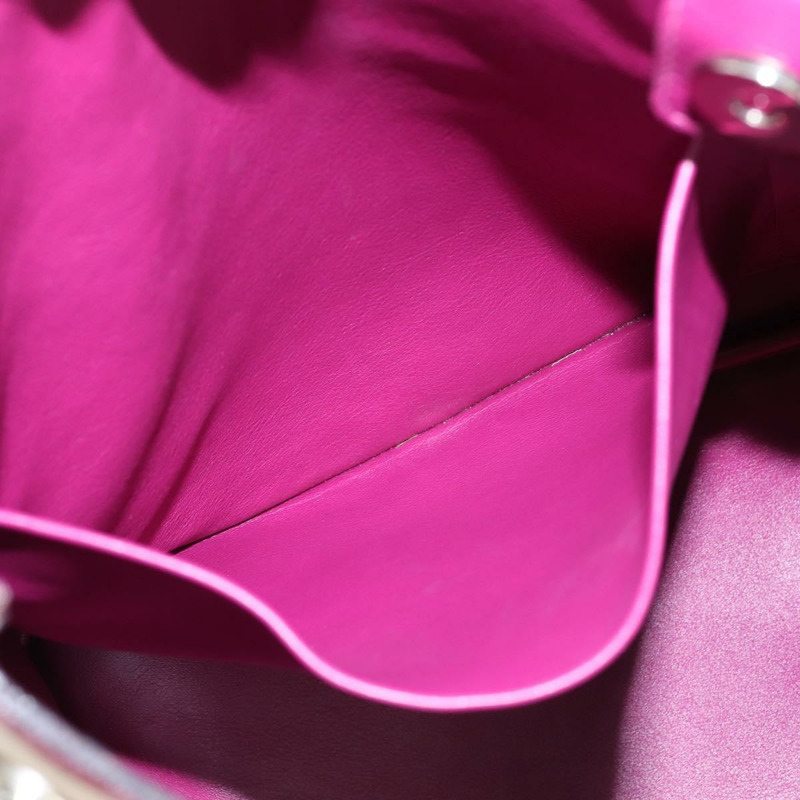 【日本直送】Christian Dior Diorissimo 手提包 皮革 2way 米色 銀色 正品 bs29767-21